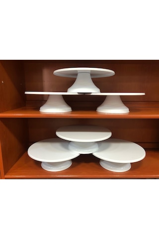 Pasta Sıvama Standı Plastik Beyaz