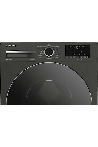 Grundig GPWM 102644 MG 10 KG 1200 Devir Çamaşır Makinesi Koyu Gri