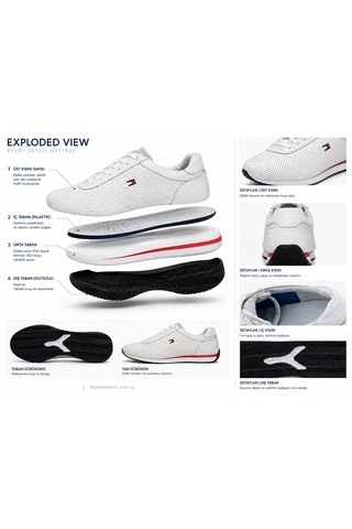 Growish Gd0137 Hakiki Deri Günlük Kullanım Darbe Emici Termoaktif Hafif Taban Spesifik Beyaz Renk Casual Spor Klasik Sneaker Ayakkabı