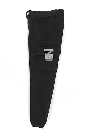 Kargo Cep Gabardin Erkek Çocuk Jogger Pantolon Siyah 001-0001957 Siyah