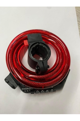 Knt Bisiklet Kilidi 12 MM 100 CM Değiştirilebilir Şifreli Çok Renkli