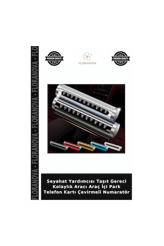 Seyahat Yardımcısı Taşıt Gereci Kolaylık Aracı Araç İçi Park Telefon Kartı Çevirmeli Numaratör