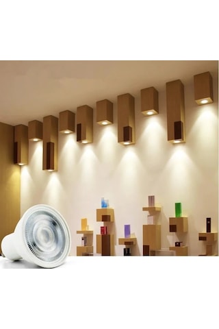 10 Adet Cata Ct 4215 Led Çanak Ampul 8w 4000k Ilık Beyaz Gu10 Duy 1