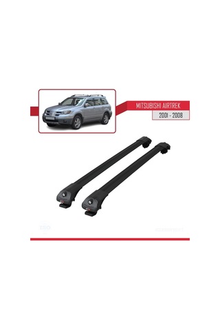 Mitsubishi Airtrek 2001-2008 Arası İle Uyumlu Ace-1 Ara Atkı Tavan Barı Siyah