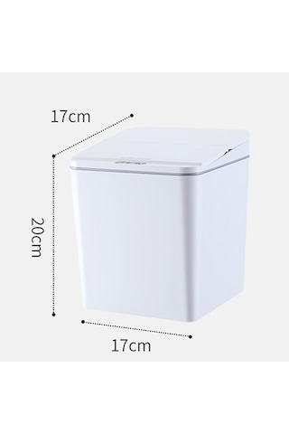 Sones Exped Smart Masaüstü Akıllı İndüksiyon Elektrikli Saklama Kutusu Araba Çöp Kutusu, Renk: 6l Şarj Sürümü Gri