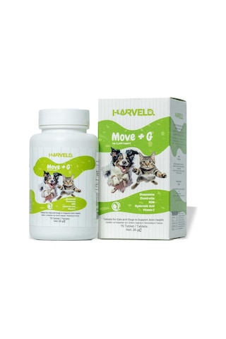 Move G Kedi Köpek Eklem Zindelik Tamamlayıcı Hareket Kabiliyeti Arttırıcı Vitamin Mineral Tablet