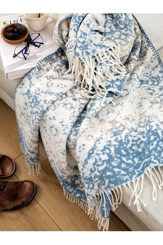 Tv Diz Battaniyesi Pamuk Morena Mavi