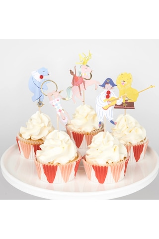 Meri Meri - Circus Cupcake Kit - Sirk Cupcake Kit X24
