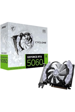 Geforce Rtx 5060 8g Cyclone Oc Gddr7 128b Beyaz