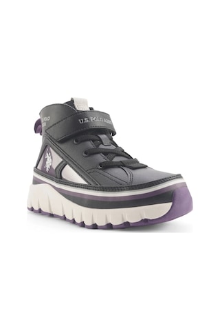 Keltes 4pr Kız Çocuk Bilekli High Sneaker Siyah/mor Siyah - Mor