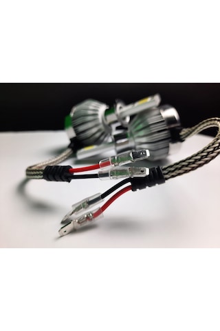 C6 H3 Beyaz Led Şimşek Etkili Led Xenon H3 Zenon Far Ampül Beyaz