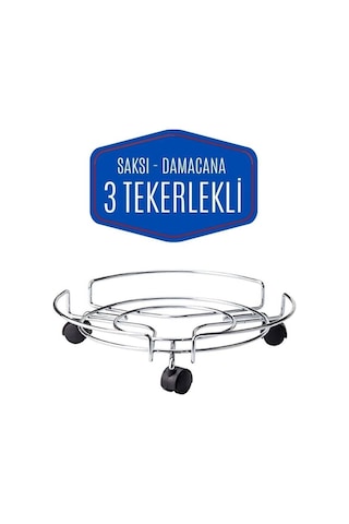 Tekerlekli Alüminyum Tüp Ve Damacana Altlığı 423534 Beyaz