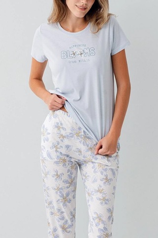 Arnetta 3622-b Bayan Battal Pijama Takım Açık Mavi