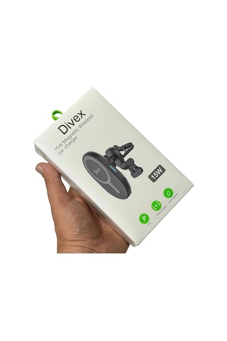 Divex Kablosuz Araç Şarj Cihazı Manyetik Wireless Şarj Aleti Dv-350