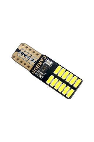 T10 Dipsiz Beyaz Led Ampül 24 Led Smd Canbus 2 Adet