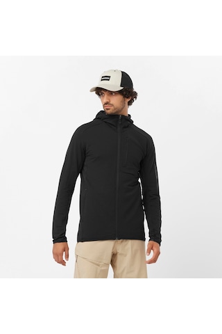 Salomon Essentıal Lıghtwarm Erkek Kapüşonlu Polar Black Lc2225300 Siyah