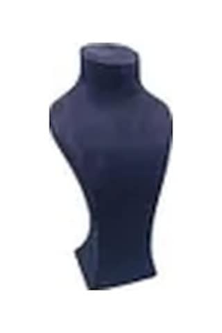 Lüx Model Sardunya Kumaş Lacivert Renk Boy 31 Cm Kolye Takı Sergileme Mankeni Çok Renkli