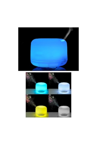 500 Ml Oda Hava Nemlendiricisi Rgb Işık Gece Lambalı Desenli Zama