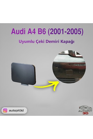 Audi A4 B6 2001-2005 Uyumlu Ön Tampon Çeki Demiri Kapağı