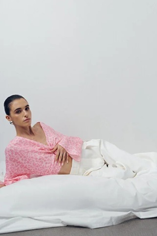 N24kn6077 Nocturne Bluz Varyant Pembe