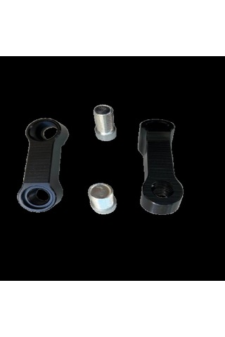 Üniversal Ayna Uzatma Genişletme Aparatı Siyah 8mm Düz Diş