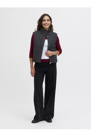 Kadin Dik Yaka Kapitone Yelek - Serena - 12278852 Black