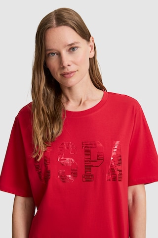 U.s. Polo Assn. Kadın Kırmızı Tişört Basic 50321690-vr171 Basıc Kırmızı