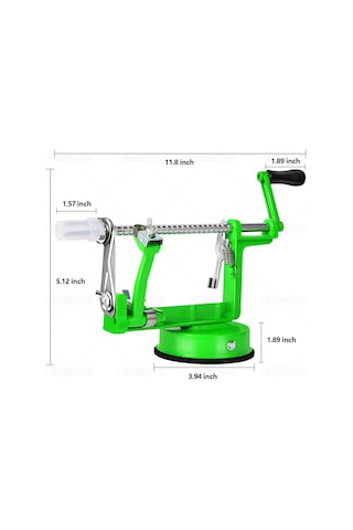 Geeksen El İle Çalışan Ev Tipi 3'ü 1' Arada Kabuk Soğutma, Dilimleme Ve Çekirdek Kaldırma Makinesi - Yeşil Yeşil
