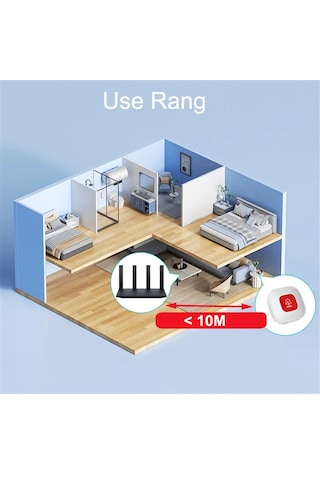 Singree Tuya Akıllı Wi-fi Acil Durum Butonu: Taşınabilir, Şarj Edilebilir, Çok Fonksiyonlu Sos Alarmı