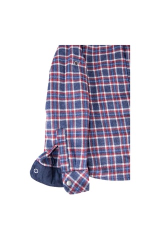 Lacivert Ekose Erkek Çocuk Gömlek 001