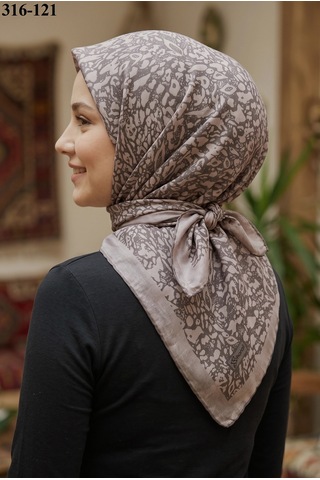 Sharell Desenli Soft Pamuk Eşarp 316-121 Çok Renkli