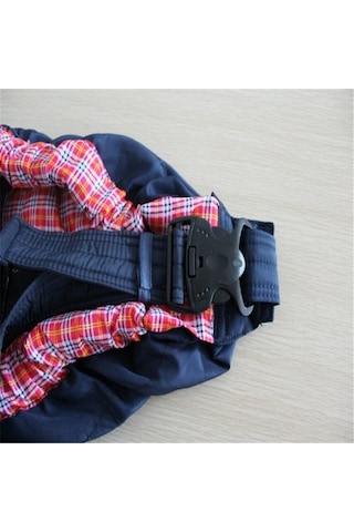 Trendooze Yenidoğan Vücut Mavi Koşum Kırmızı Ekose Çapraz Büyük Bebek Askısı Lz