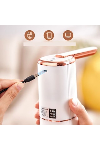 Zaman Ayarlı Katlanır Musluk 1200 Ma Bataryalı Usb İle Şarj Olabilen Elektronik Damacana Su Pompası Ak27yt0027