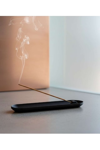 Minimalist Siyah Tütsülük - Masaüstü Çubuk Tütsü Tutucu - Modern 3d Baskı Zen Dekorasyon Aksesuarı