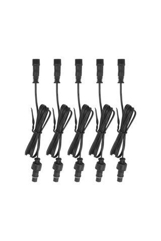 Mufunye 5 Adet 1m Ip67 Su Geçirmez 2 Pinli Led Denizaltı Lambası Uzatma Kablosu, Pvc Malzeme, Bahçe/trase Lambaları İçin Hızlı Bağlantı