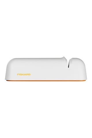Fiskars Bıçak Bileyici İçin Düz Çelik Bıçaklar, Keramikschleifstein, Fonksiyonel Form, Roll-sharp, Beyaz/turuncu,