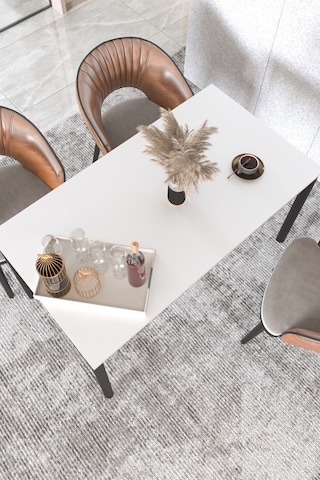 Elegance Yemek Masası Beyaz 120x70