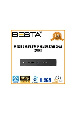 Jf Tech 4 Kanal 2 Mp 1080p Nvr Ip Kamera Kayıt Cihazı Xmeye Kd-5004n Jf Tech 4 Kanal 2 Mp 1080p Nvr Ip Kamera Kayıt Cihazı Xmeye Kd-5004n