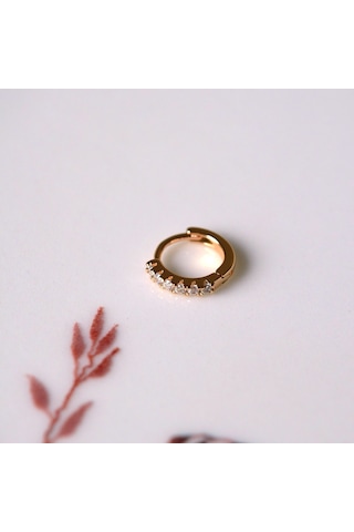 Heppii Taşlı Halka Piercing Tragus Helix Daith Anti Tragus Kıkırdak