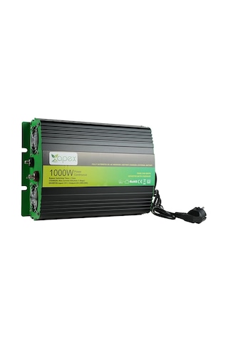 Nps1000-12 Apex 1000w Şarjlı Tam Sinüs İnverter 12v