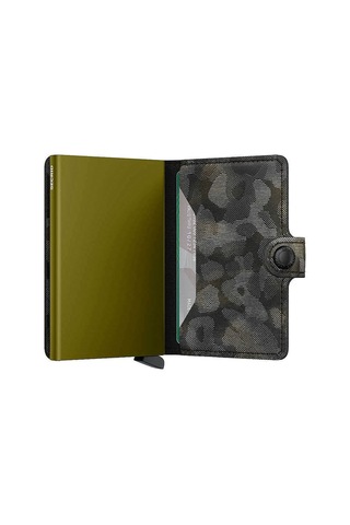 Secrid Miniwallet Jungle Kartlık Cüzdan, Siyah-yeşil Çok Renkli