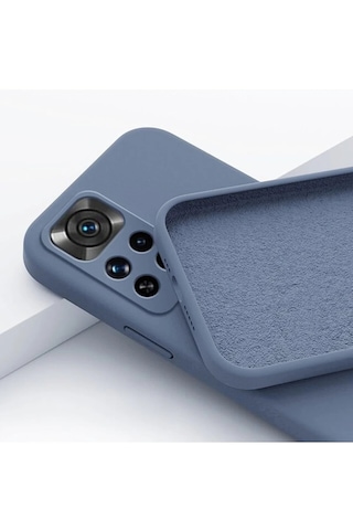 Xiaomi Redmi Note 11 Pro & 12 Pro 4g Kılıf Kadife Lansman Soft Yumuşak Liquid Silikon Kamera Korumalı Kapak Mara