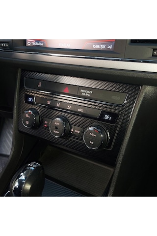 Seat Leon 5F/Mk3 - 2013-2020 Konsol Iç Trim Kaplama Sticker Seti