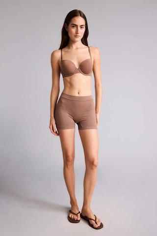 Defacto Fitilli Elastik Bel Kahverengi Seamless Boxer I0628ax26hsbn341 Kahve-bn341