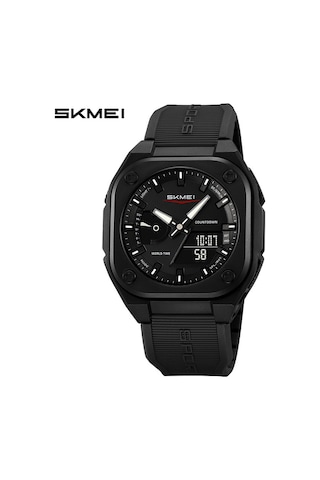 Skmei 612662 Spor Çok Fonksiyonlu Elektronik Saat Siyah