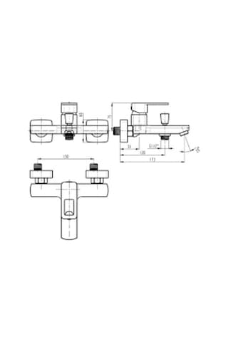 Qua Clara Plus Colours Banyo Bataryası Siyah-Rose Gold Rose Gold - Siyah