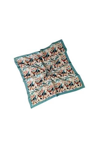 Mim Eşarp Vav İpek Kadın Micro Twill Sport Desenli Eşarp Gri