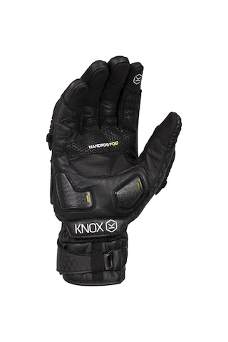 Knox Handroid Pod Mk5 Kısa Korumalı Deri Motosiklet Eldiveni