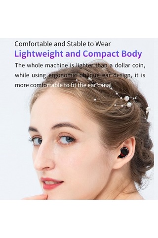 Novahub Bluetooth 5.1 M10a Akıllı Dokunmatik Kulaklık, Led Ekran, Siyah, 10m Menzil, 4-5h Çalışma Süresi