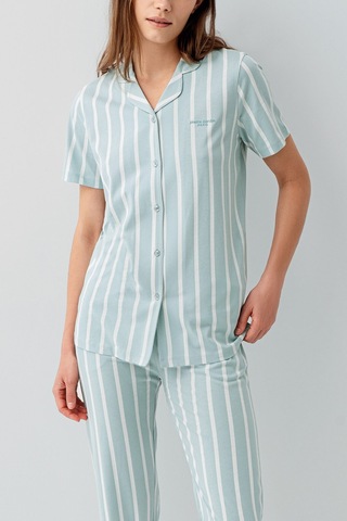 Pierre Cardin Kadın Yeşil Gömlek Pijama Takım Pc9153-s-v1 Yeşil